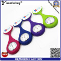 Yxl-945 Attractive New Nurses Doctor Fob Watch Brooches Silicone Tunic Batteries Medical Nurse Watch